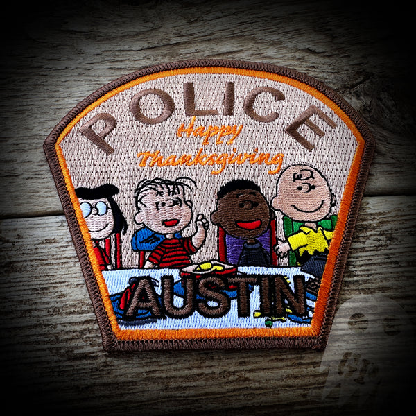 Austin and Allen, TX PD 2023 Thanksgiving Patch Set (YOU GET BOTH)