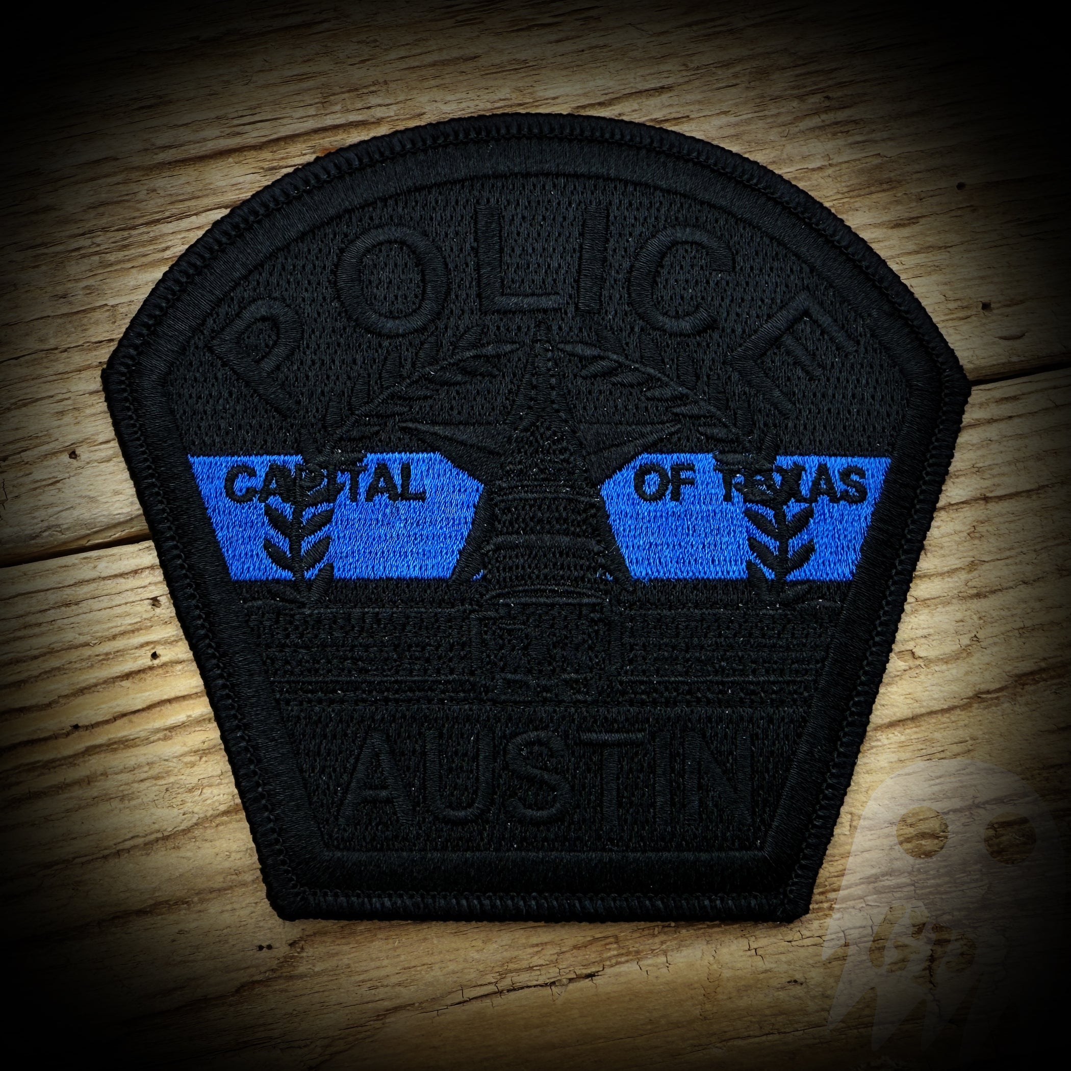 Thin Blue Line - Austin, TX PD Police Memorial Patch – GHOST PATCH