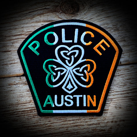 St. Patrick's Day 2024 Irish Shamrock - Austin, TX Police Department 2024 St. Patrick's Day Patch