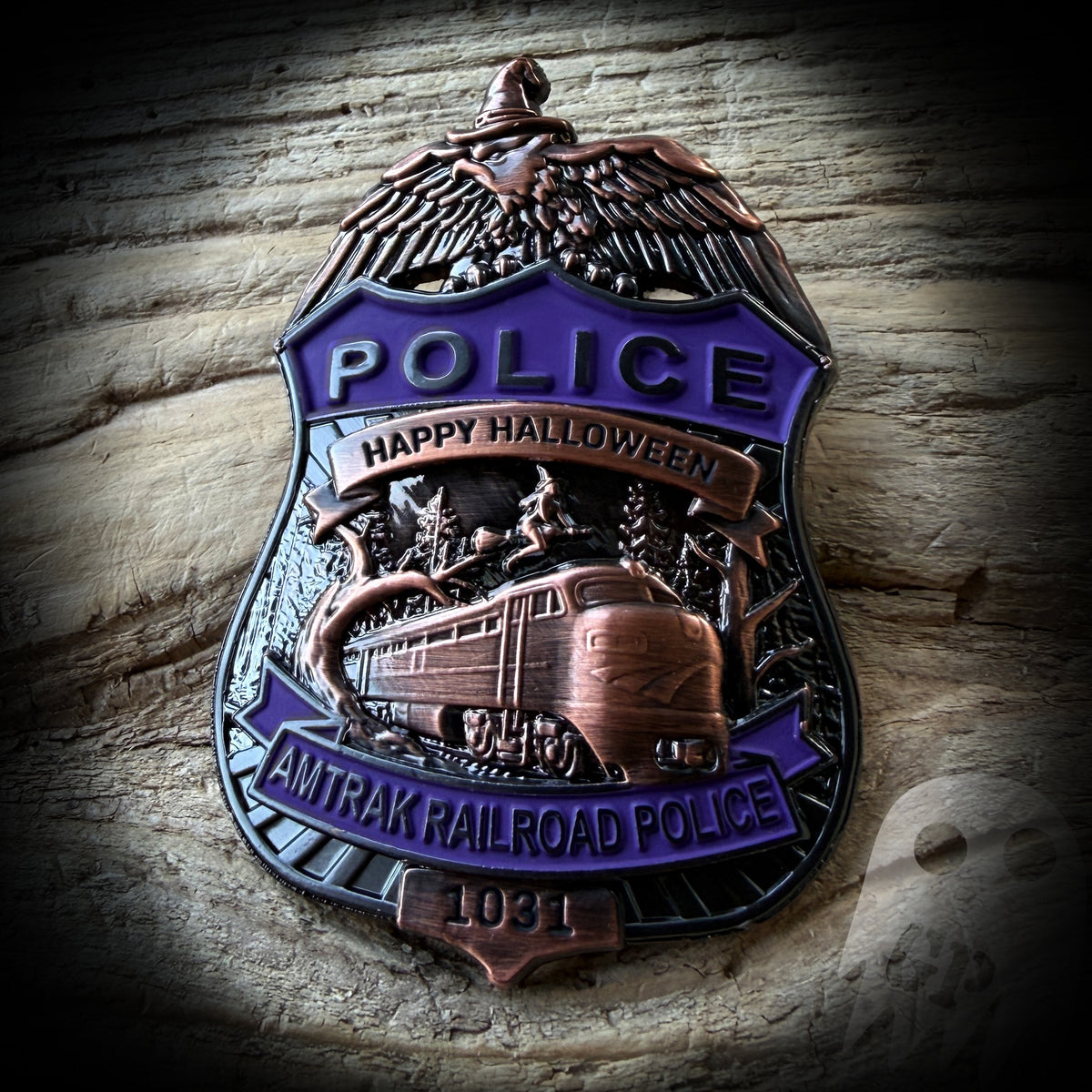 BADGE Halloween - Amtrak PD Halloween Badge