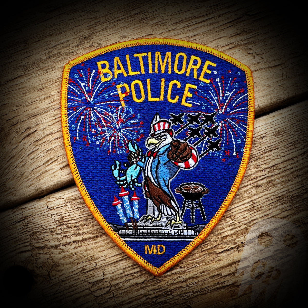 Fourth 2024 - Baltimore, MD PD 2024 4th of July Patch – GHOST PATCH