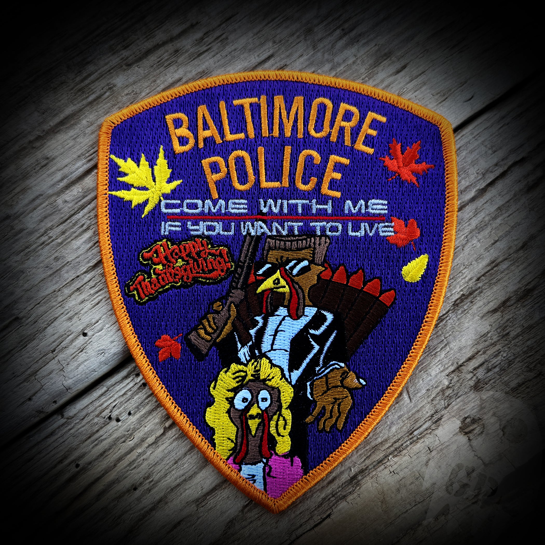 2024 Thanksgiving TERMINATOR - Baltimore, MD PD 2024 TERMINATOR TURKEY Patch