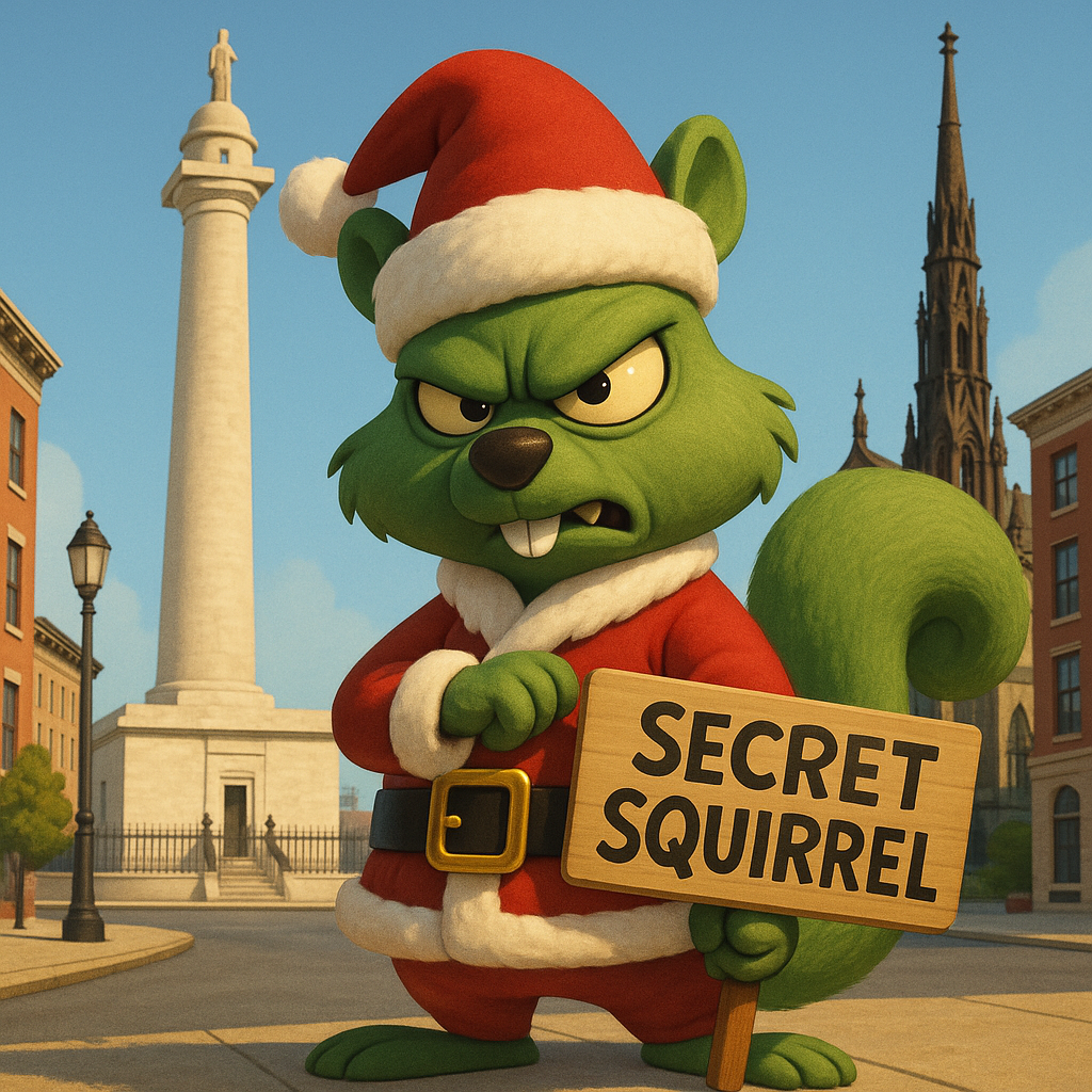 2025 Christmas - Baltimore, MD PD 2025 Christmas SECRET SQUIRREL PVC (NOT PHOTO SHOWN)