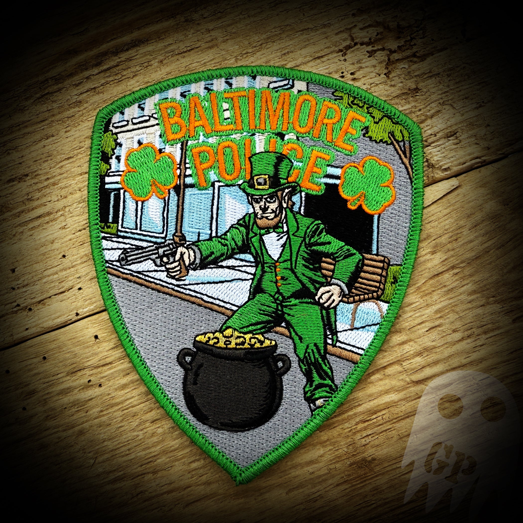 Day Patch 2025 Irish - Baltimore, MD PD 2025 St. Patrick's Day Patch – GHOST PATCH