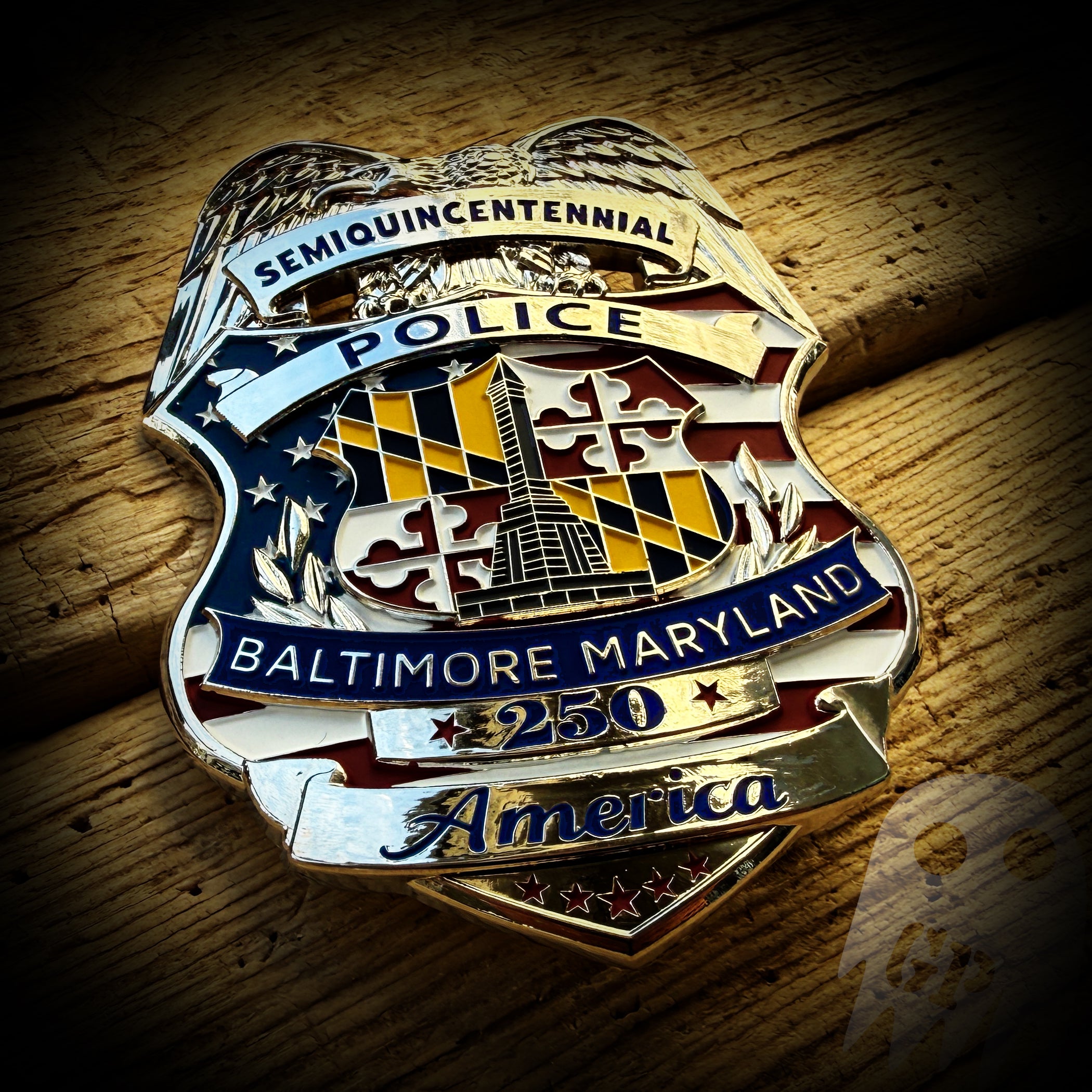 BADGE America 250 - Baltimore, MD PD Commemorative 250th Anniversary of America Badge