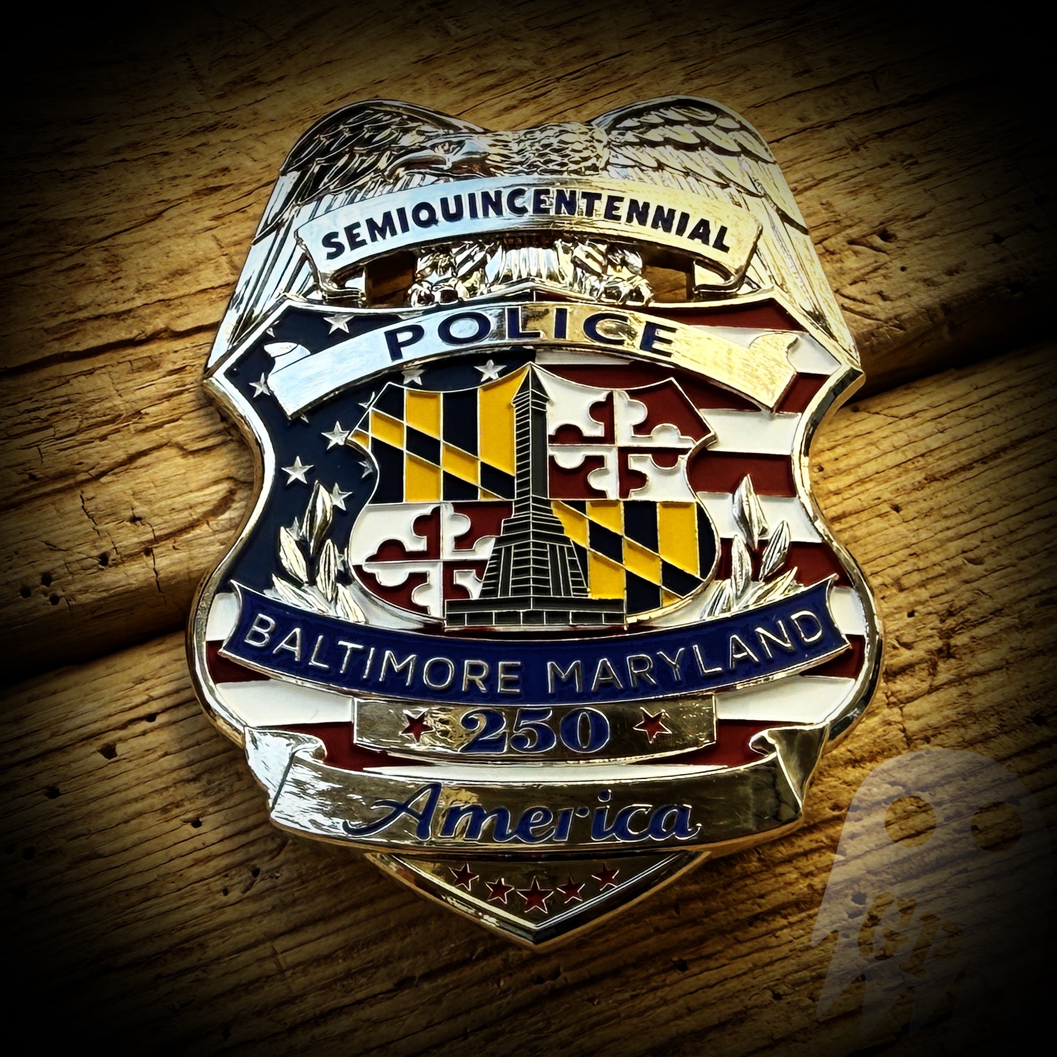 BADGE 250th America - Baltimore, MD PD Commemorative 250th