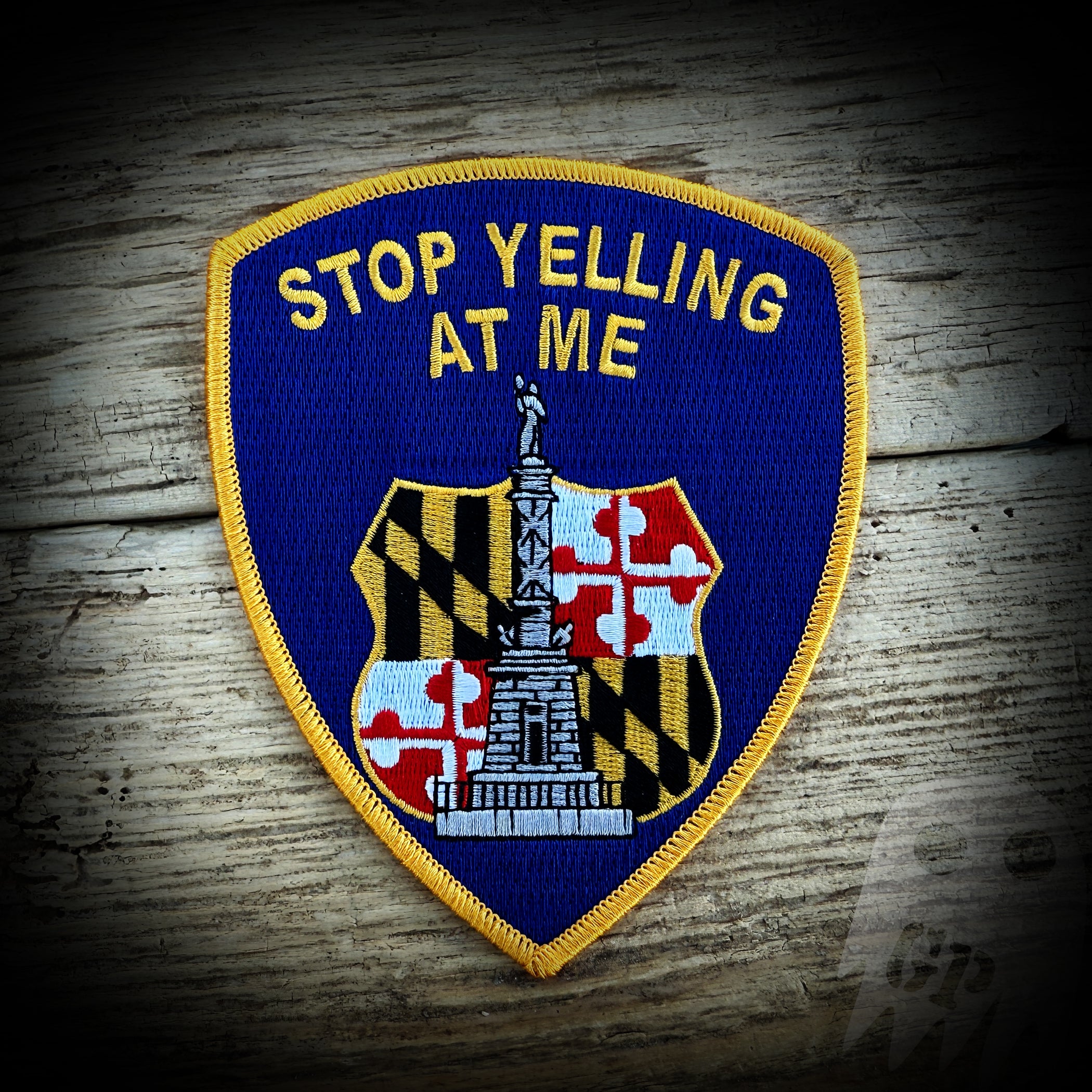 Baltimore Police STOP YELLING AT ME Patch