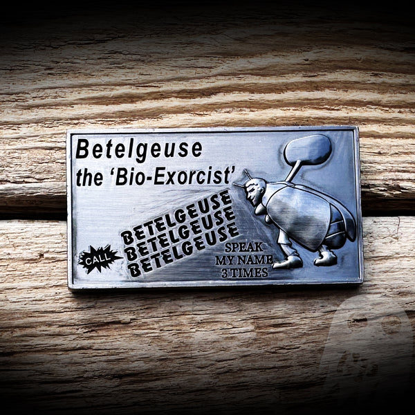 Betelgeuse Business Card Coin - Beetlejuice - Glows in the dark