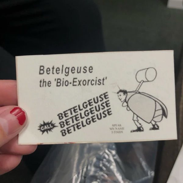 Betelgeuse Business Card Coin - Beetlejuice - Glows in the dark