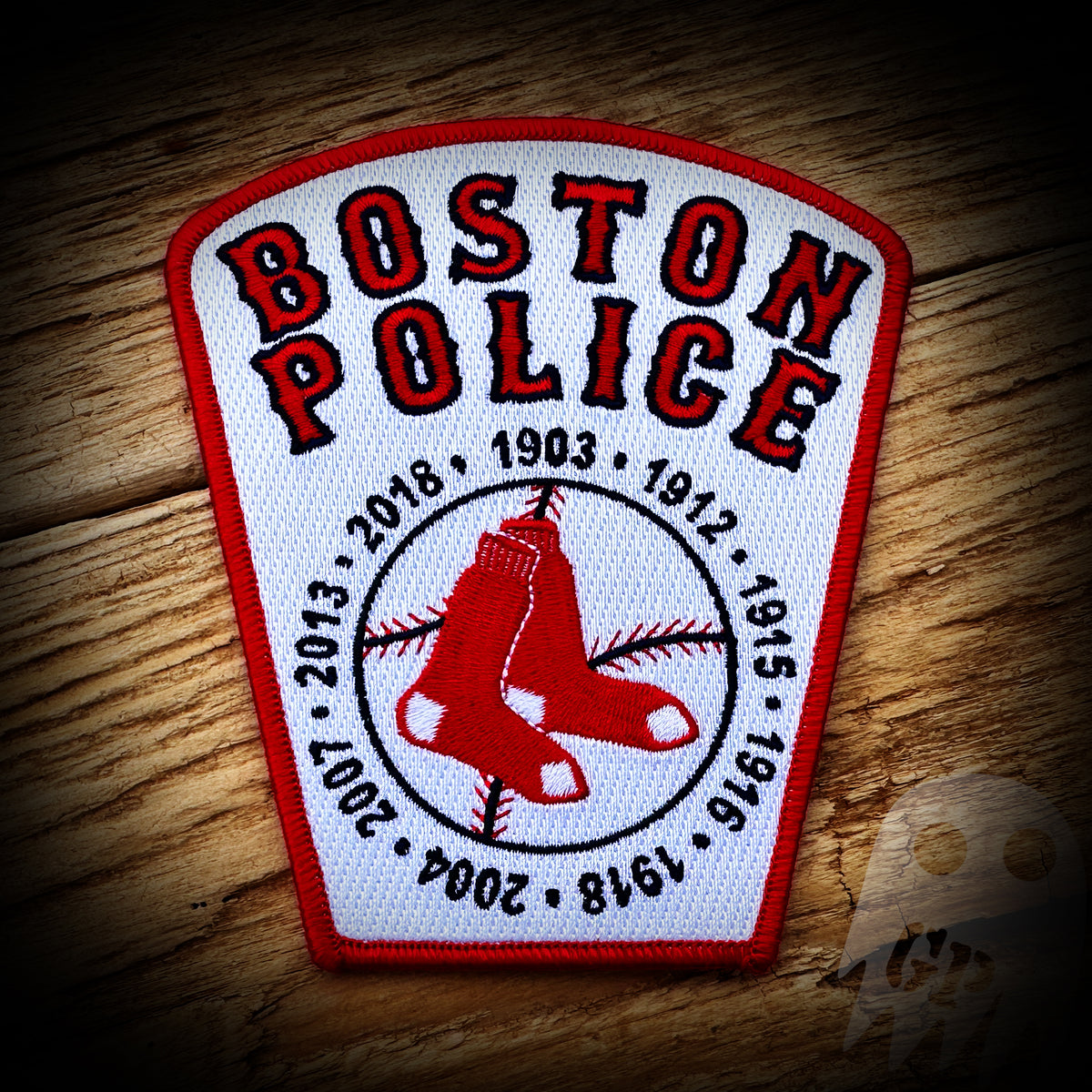 Red Sox Boston PD - Boston, MA Police Department Red Sox Patch – GHOST ...