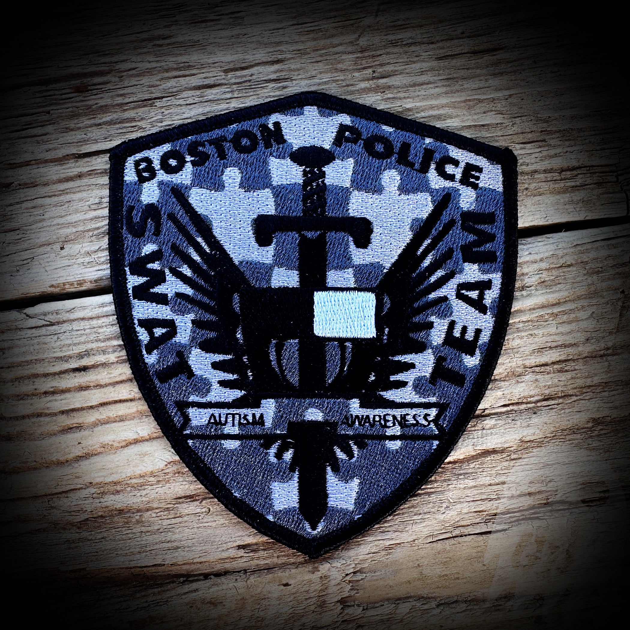 Boston, Ma Swat Team Autism Patch - Autism Fundraiser - Authentic