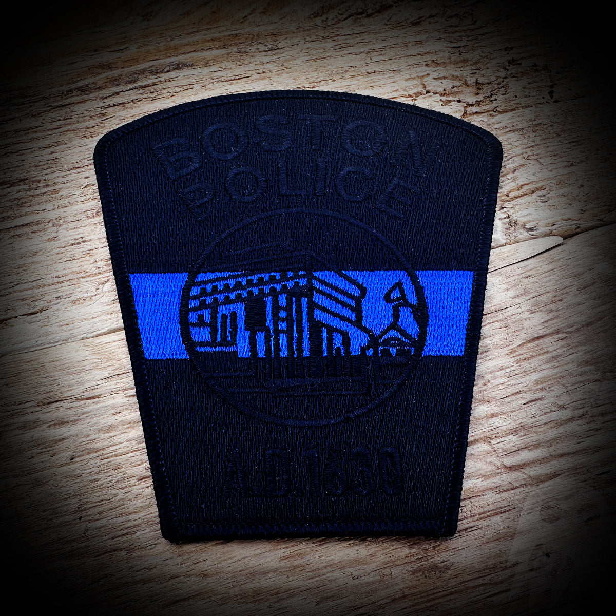 Thin Blue Line - Boston, Ma PD Police Memorial Patch – GHOST PATCH