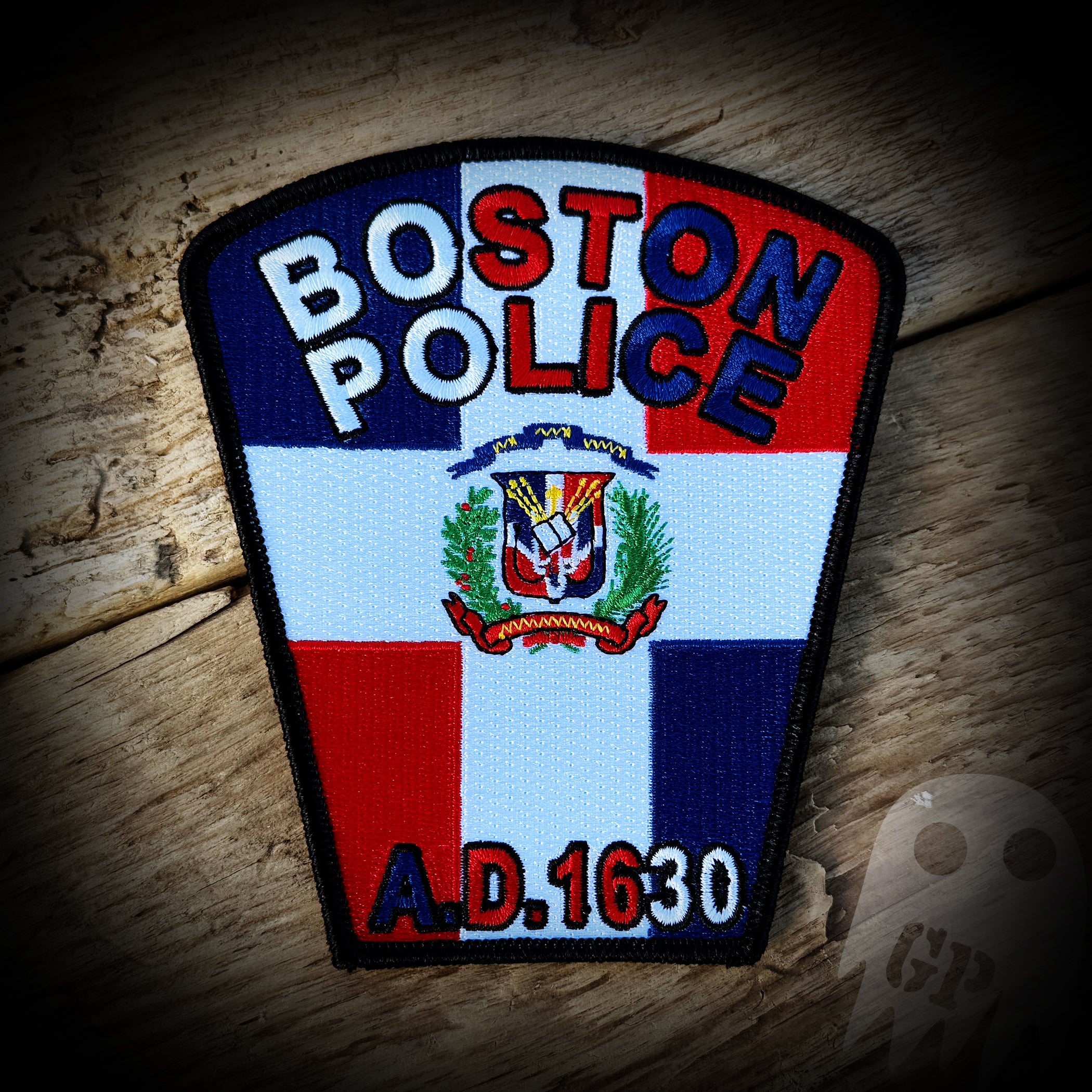 Dominican Republic - Boston, MA PD Dominican Republic Flag Patch