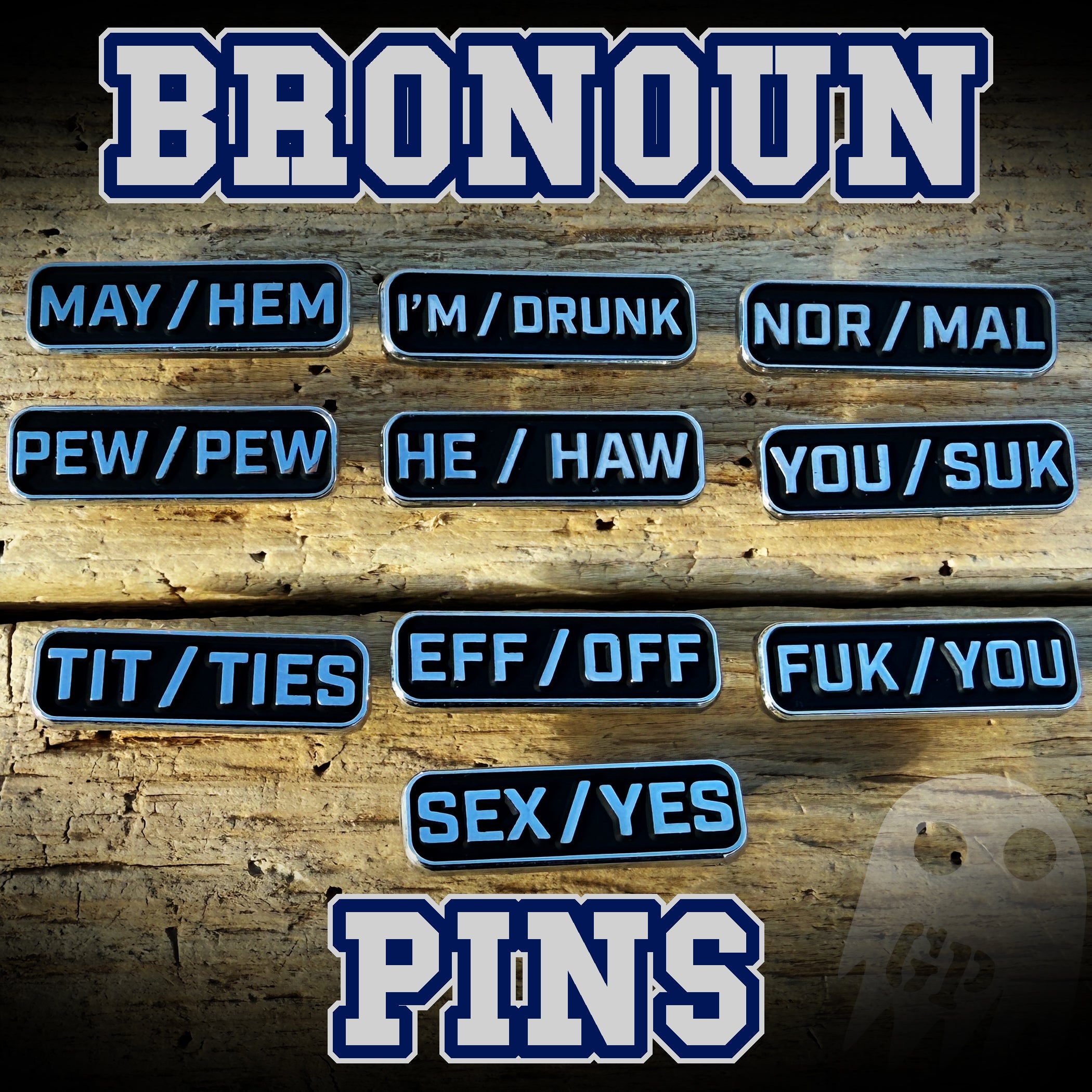 Bronoun Pins