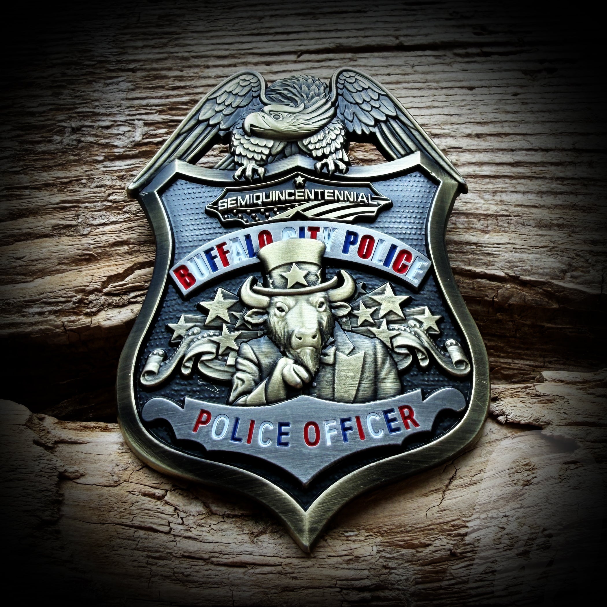 Badge 250th America - Buffalo, NY PD Commemorative 250th Anniversary of America Badge