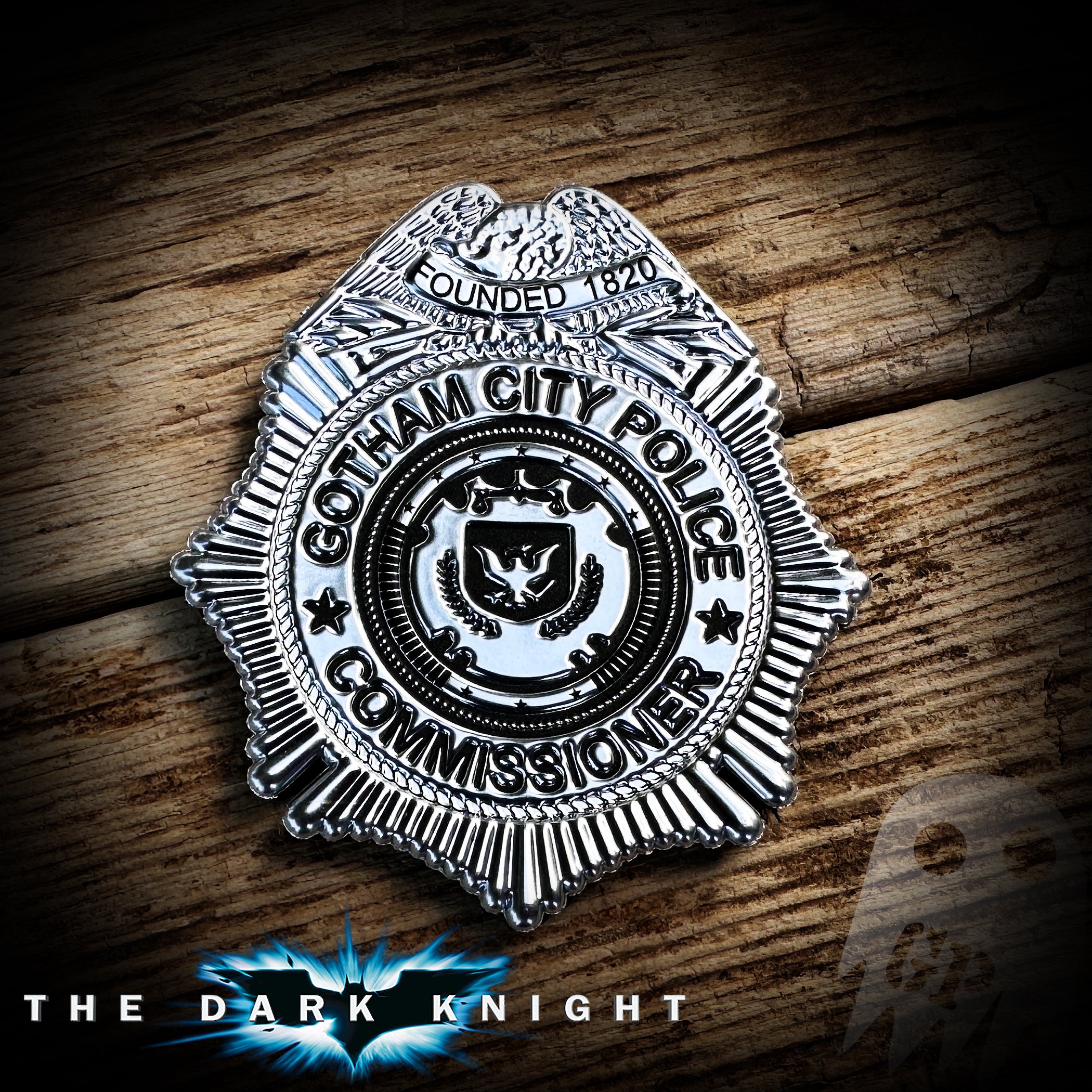 COMMISSIONER - Gotham Commisioner Badge - Dark Knight - FlexShield with velcro