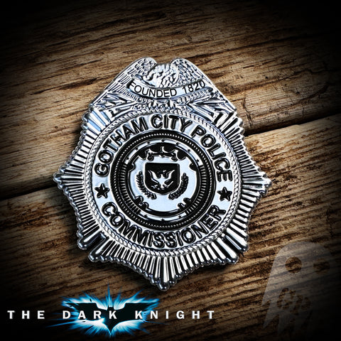 COMMISSIONER - Gotham Commisioner Badge - Dark Knight - FlexShield with velcro