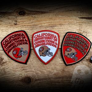 49ers 3 Pack - California Dept of Corrections and Rehabilitation 49ers Three Patch Set