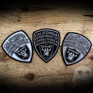 Raiders 3 Pack - California Dept of Corrections and Rehabilitation Raiders Three Patch Set