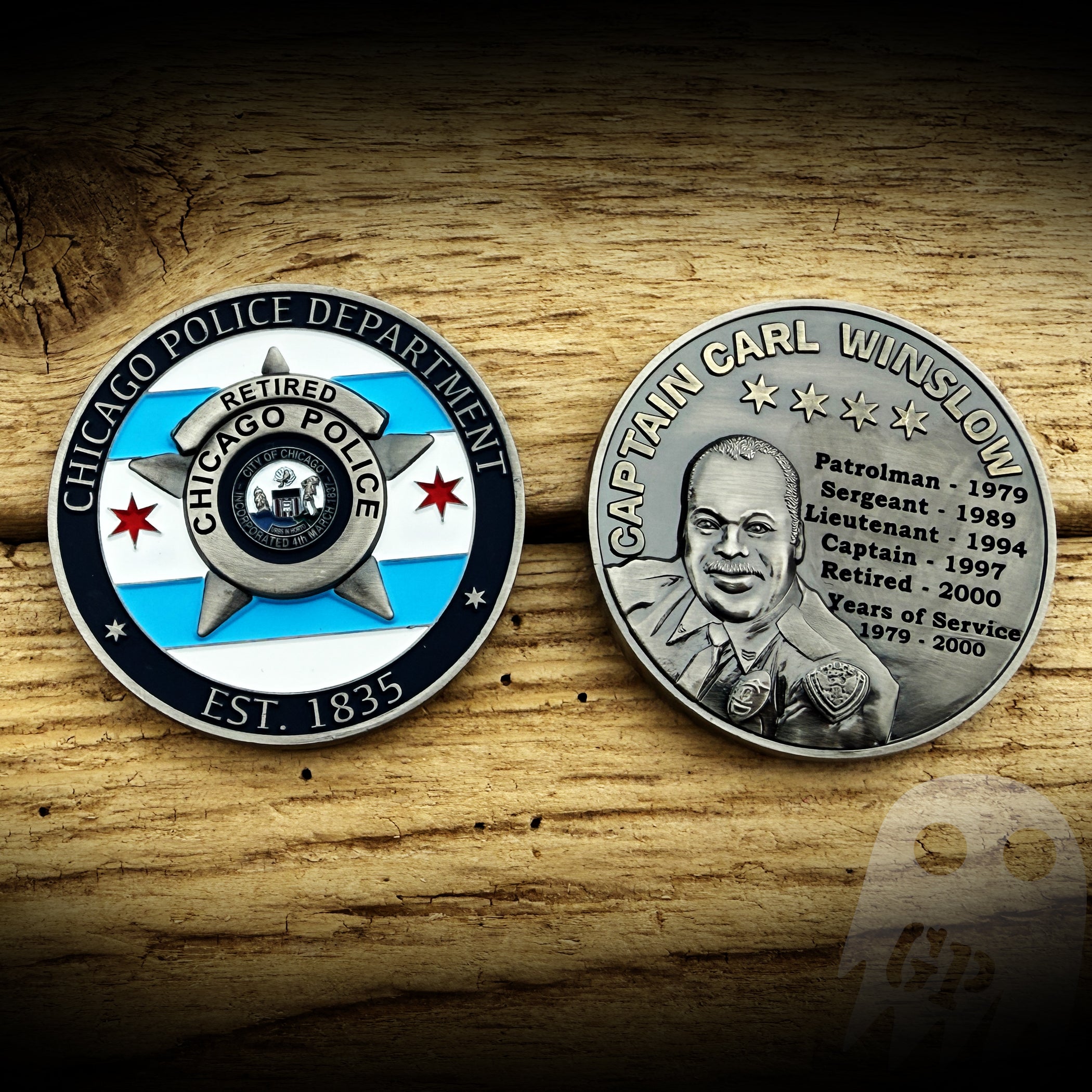 Winslow Retirement - Chicago PD Capt Carl Winslow Retirement Coin