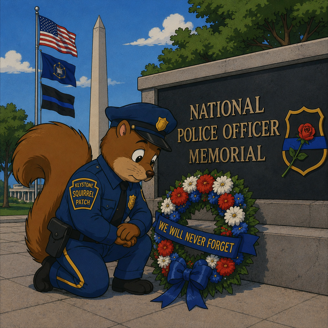 PATCH Keystone 2026 Police Week - KEYSTONE SQUIRREL 2026 Police Week Patch (NOT PHOTO SHOWN)