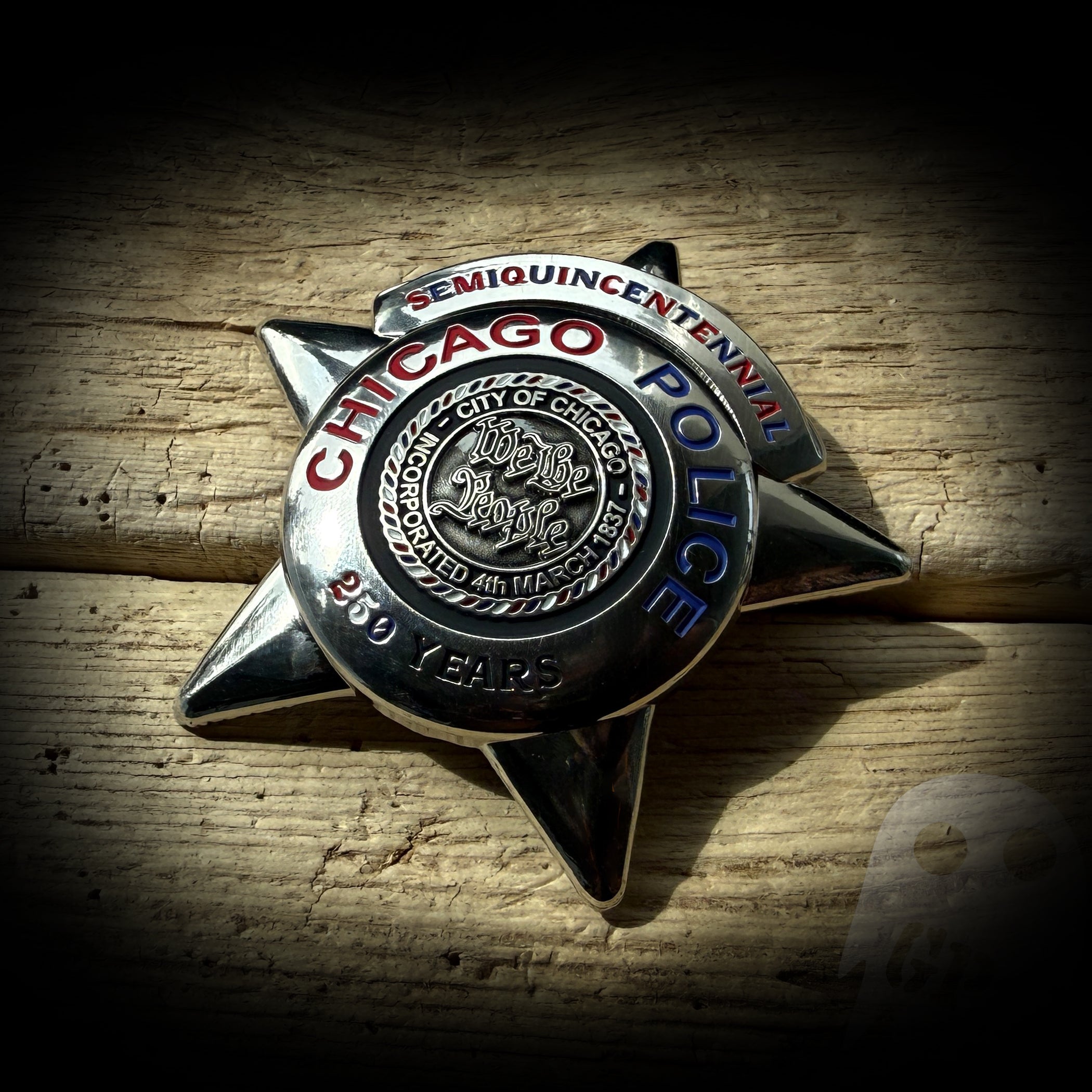 BADGE 250th America - Chicago, IL PD 250th Anniversary of America Badge