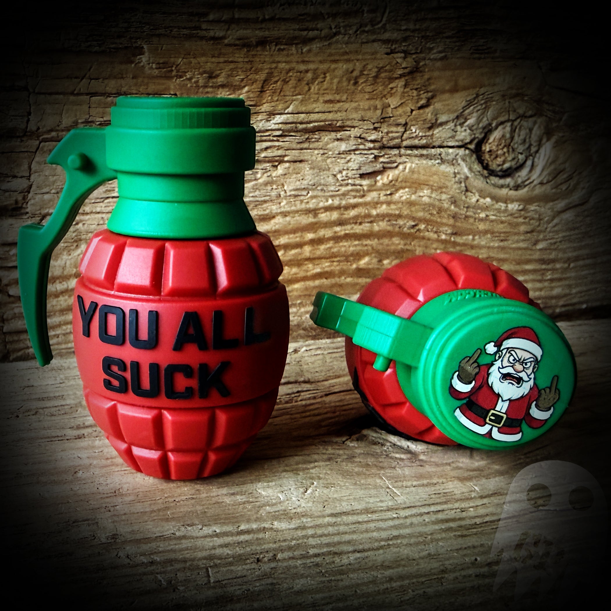 Christmas YOU ALL SUCK Grenade - Solid PVC