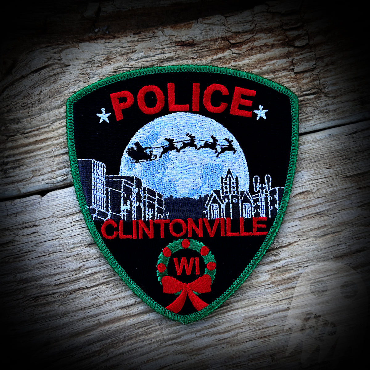 Christmas Clintonville, WI PD 2023 Christmas Patch GHOST PATCH