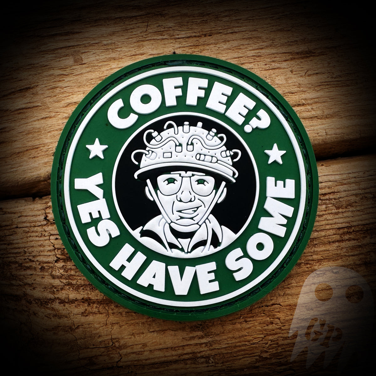 Coffee, Yes have some Ghostbusters PVC GHOST PATCH