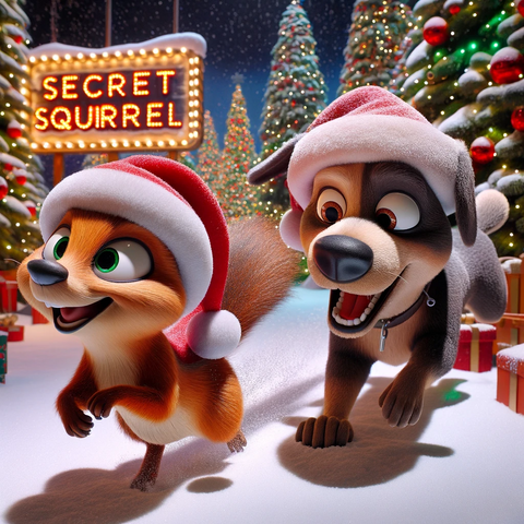 Secret Squirrel - UTAH PD K9 Christmas Patch Secreat Squirrel