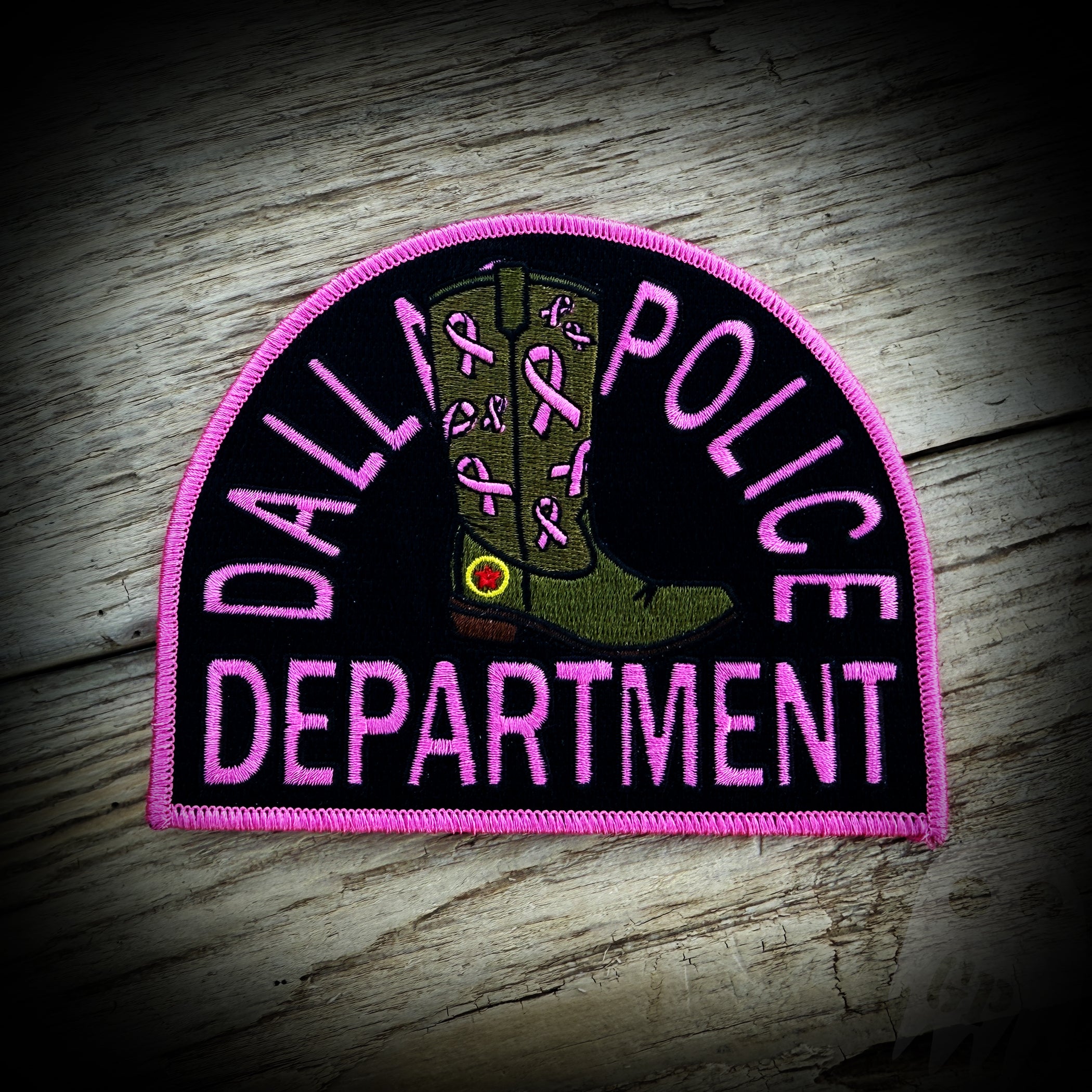 Pink Boot - Dallas, TX Police Department Pink Boot Patch