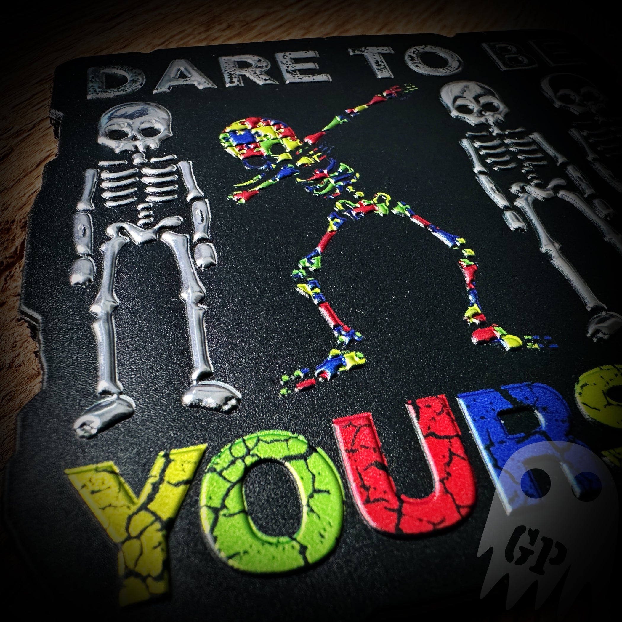 Dare To Be Yourself XGP - Velcro backed – GHOST PATCH