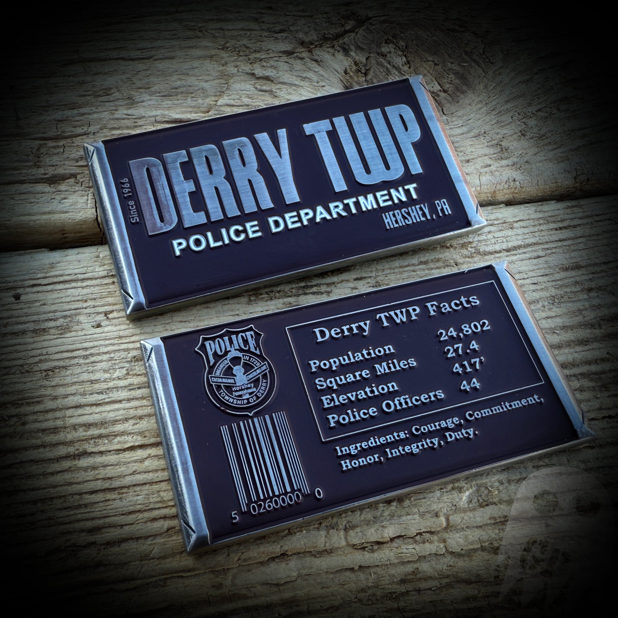 Hershey Bar - Derry TWP, PA PD Coin