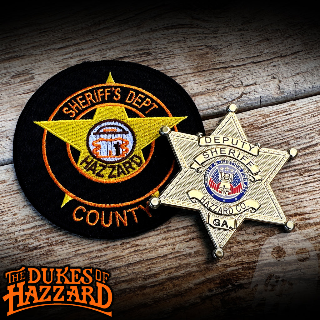 86 Hazzard County Sheriff Replica Patch And Badge Dukes Of Hazzard Ghost Patch 6351