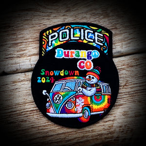 Tie Dye - Durango, CO PD 2024 Snowdown event Patch