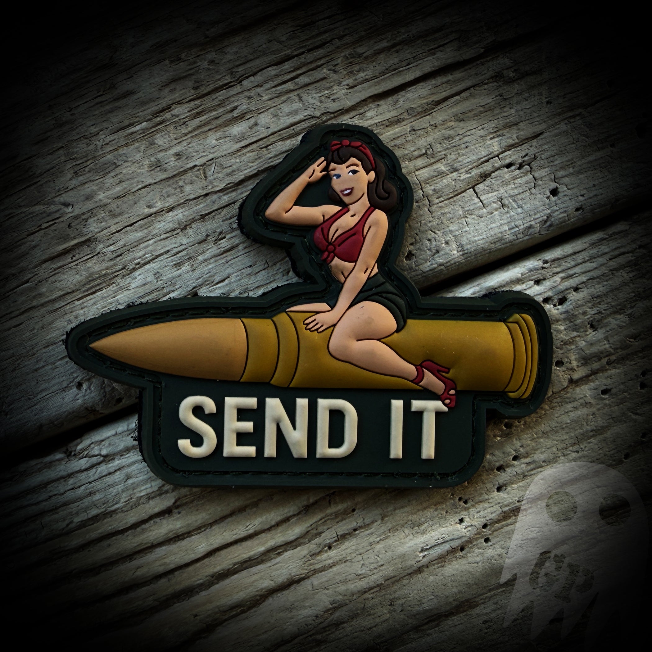 Send It Pin Up Girl PVC
