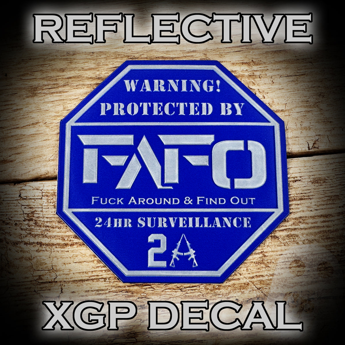 FAFO Security System Door / Auto Decal - REFLECTIVE XGP – GHOST PATCH