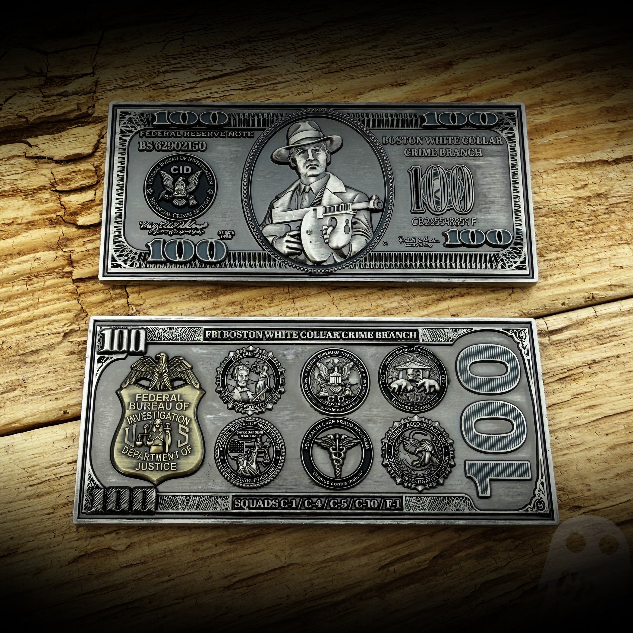 FBI Boston White Collar Crime Money Coin – GHOST PATCH