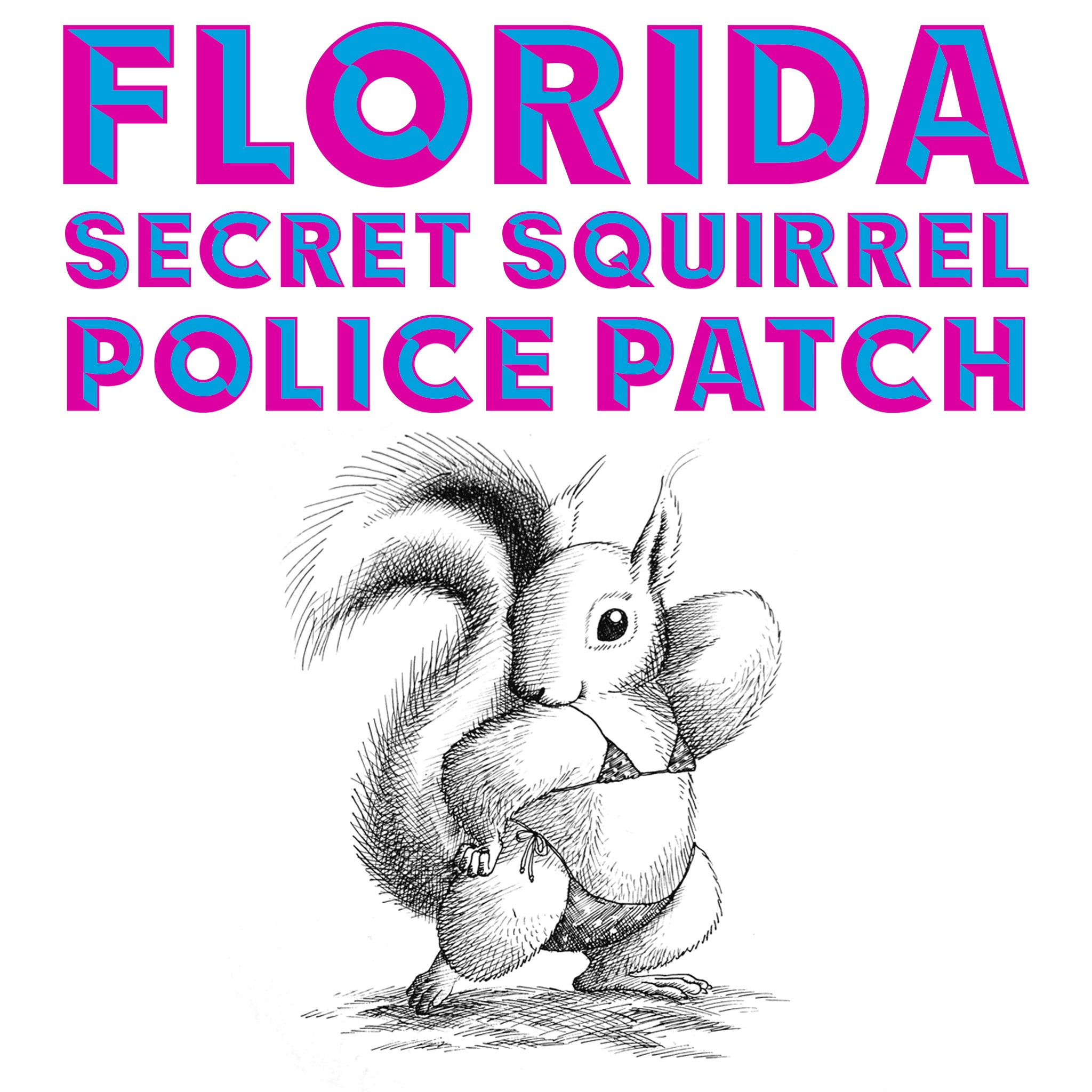 Florida Federal Agency Police Secret Squirrel Patches (TWO PACK)