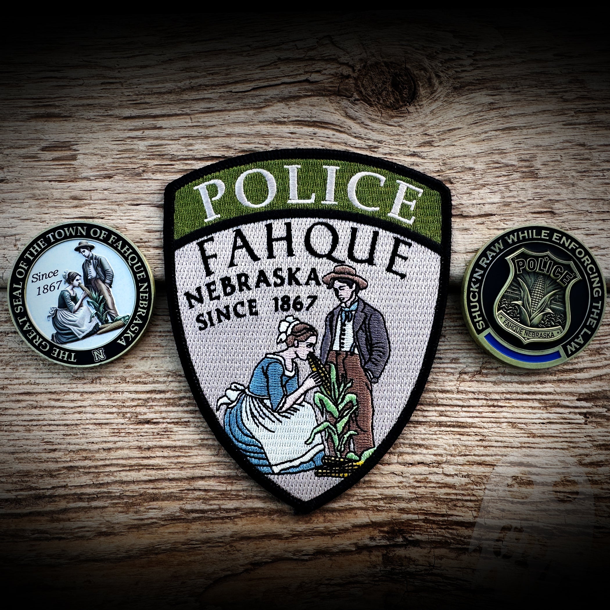 COIN - Fahque, NEBRASKA Police Department Challenge Coin