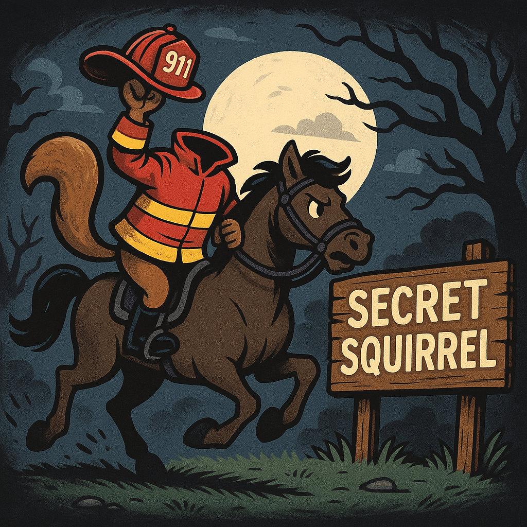 Only 25 Available - Famous NY Fire Department 2025 Halloween SECRET SQUIRREL Patch (NOT PHOTO SHOWN)
