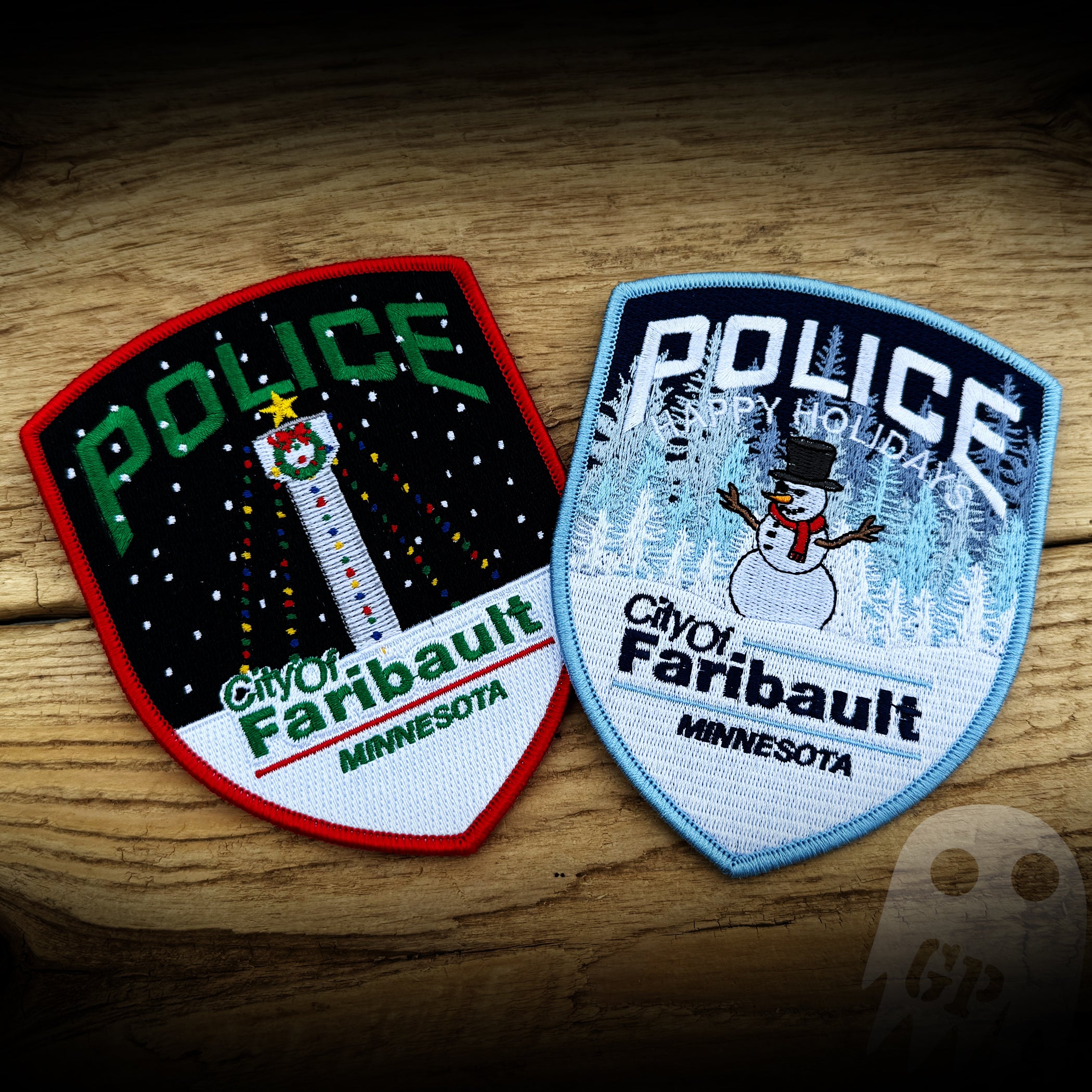 2024 Christmas - Faribault, MN PD 2024 Christmas Patches (TWO PACK)