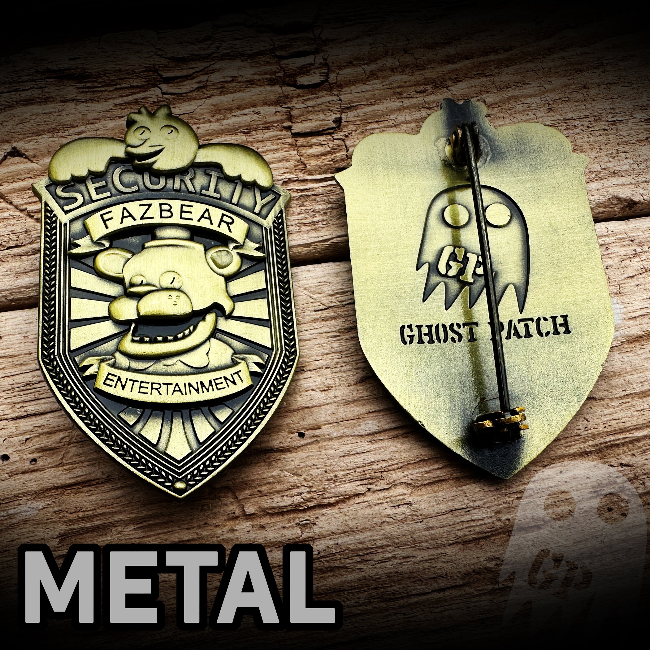 Fazbear Security Badge - Five Nights at Freddy's – GHOST PATCH