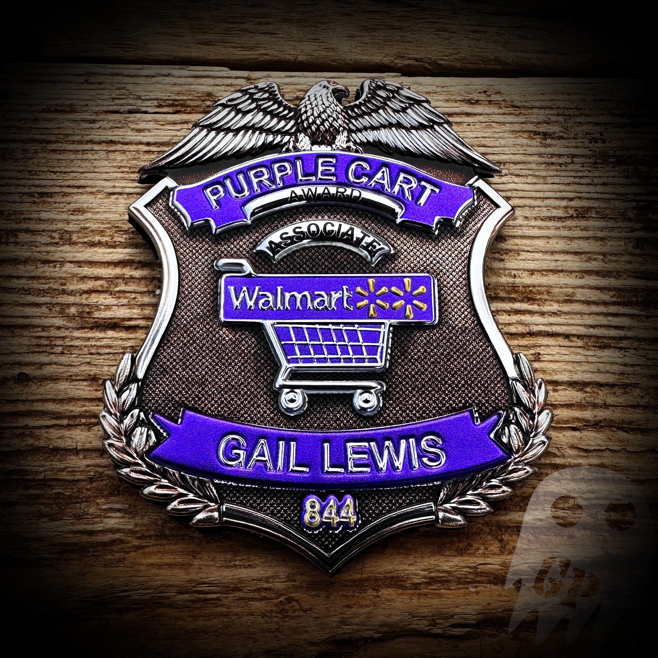 Gail Patching Gail Lewis Purple Cart Award FlexShield - Velcro backed – GHOST PATCH