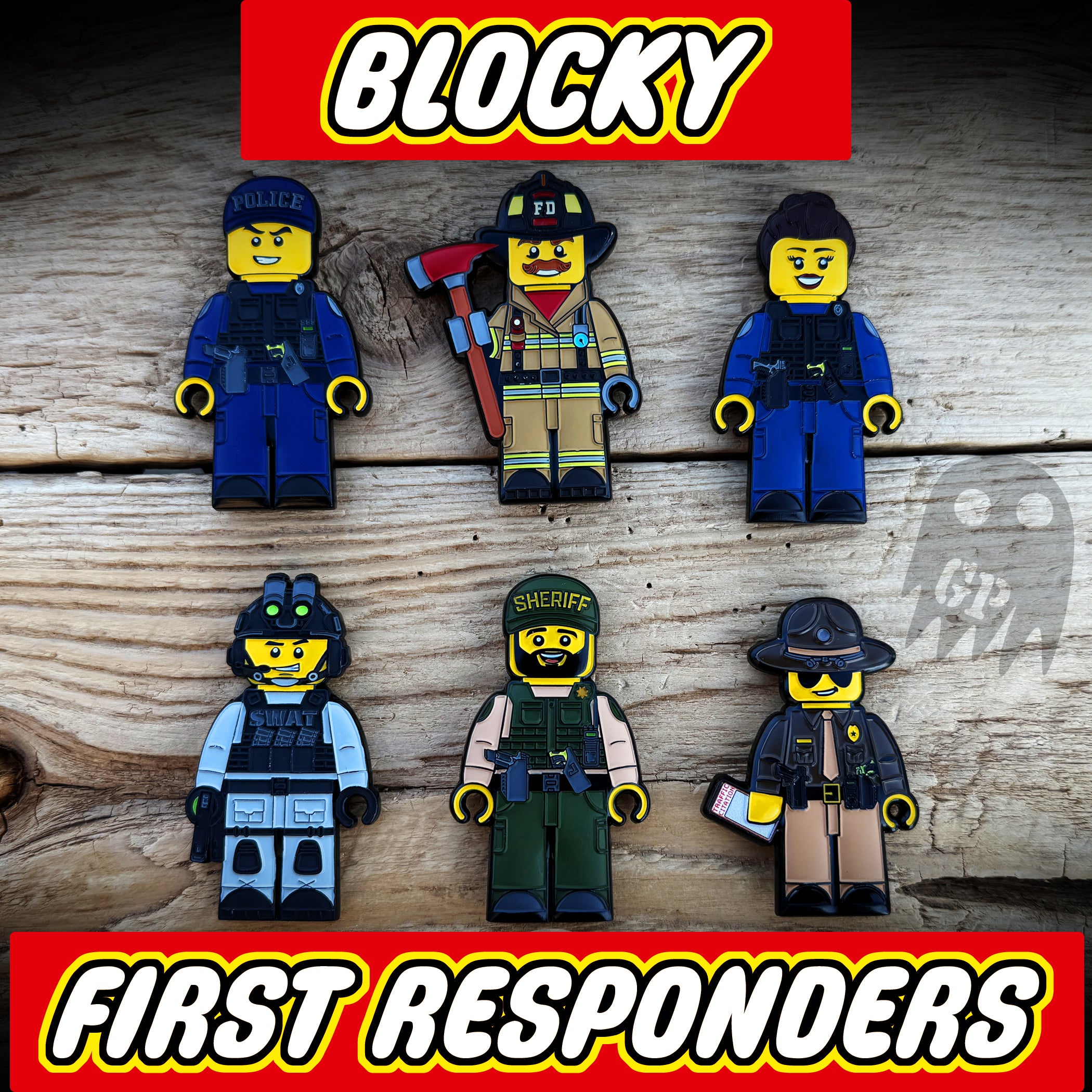 Blocky First Responder Coins