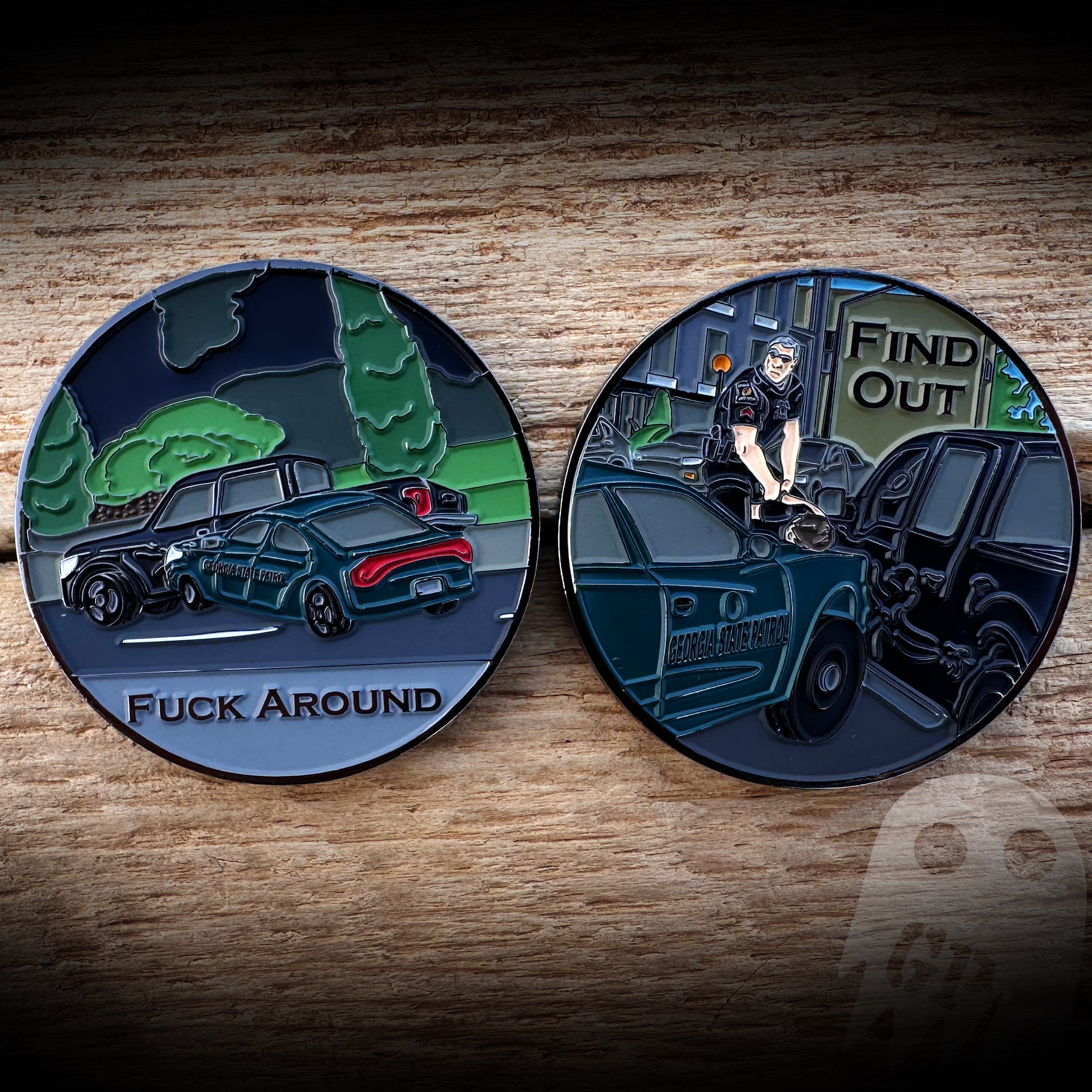 Georgia State Patrol Pit Maneuver - FAFO Coin