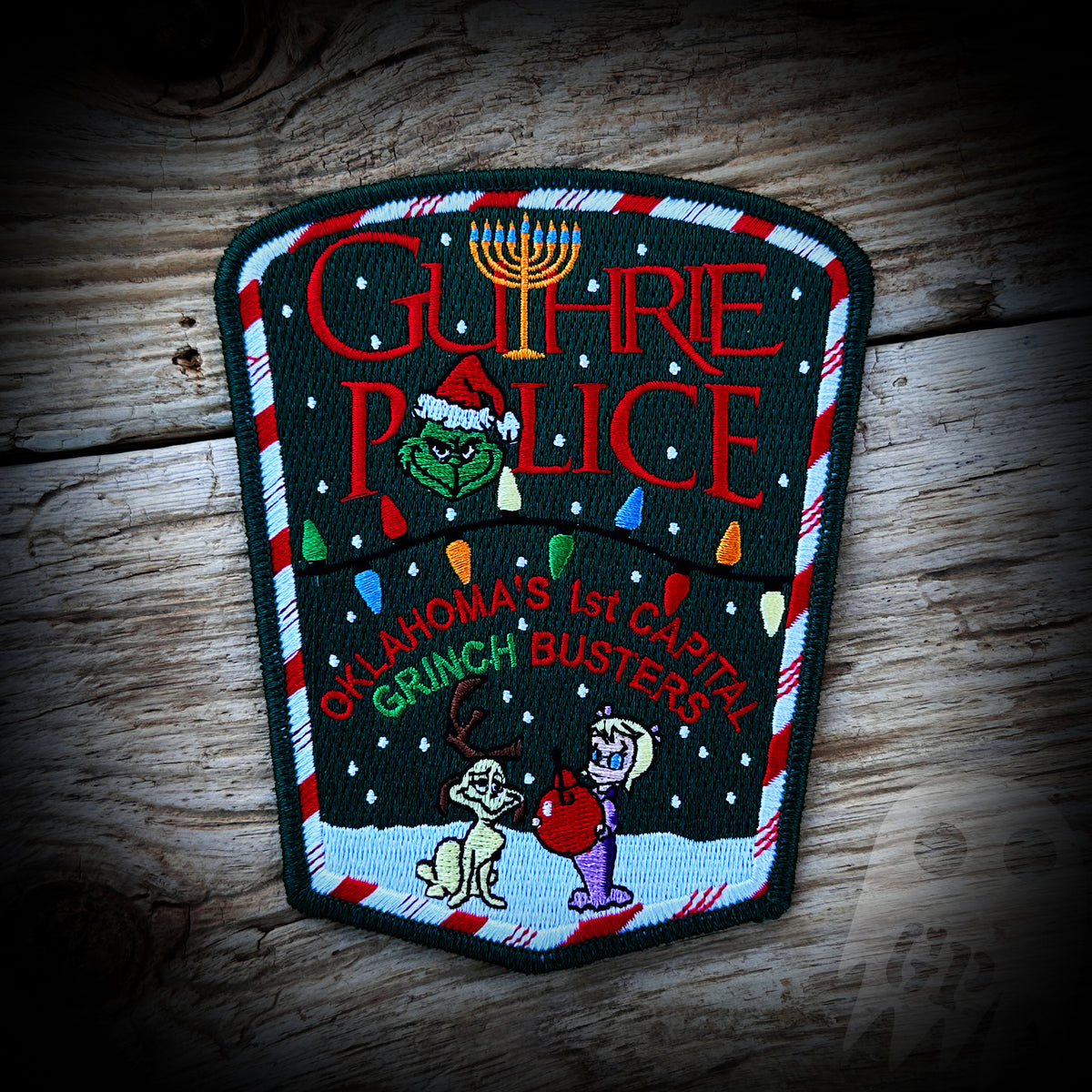 CHRISTMAS Guthrie, OK PD 2023 Christmas Patch GHOST PATCH