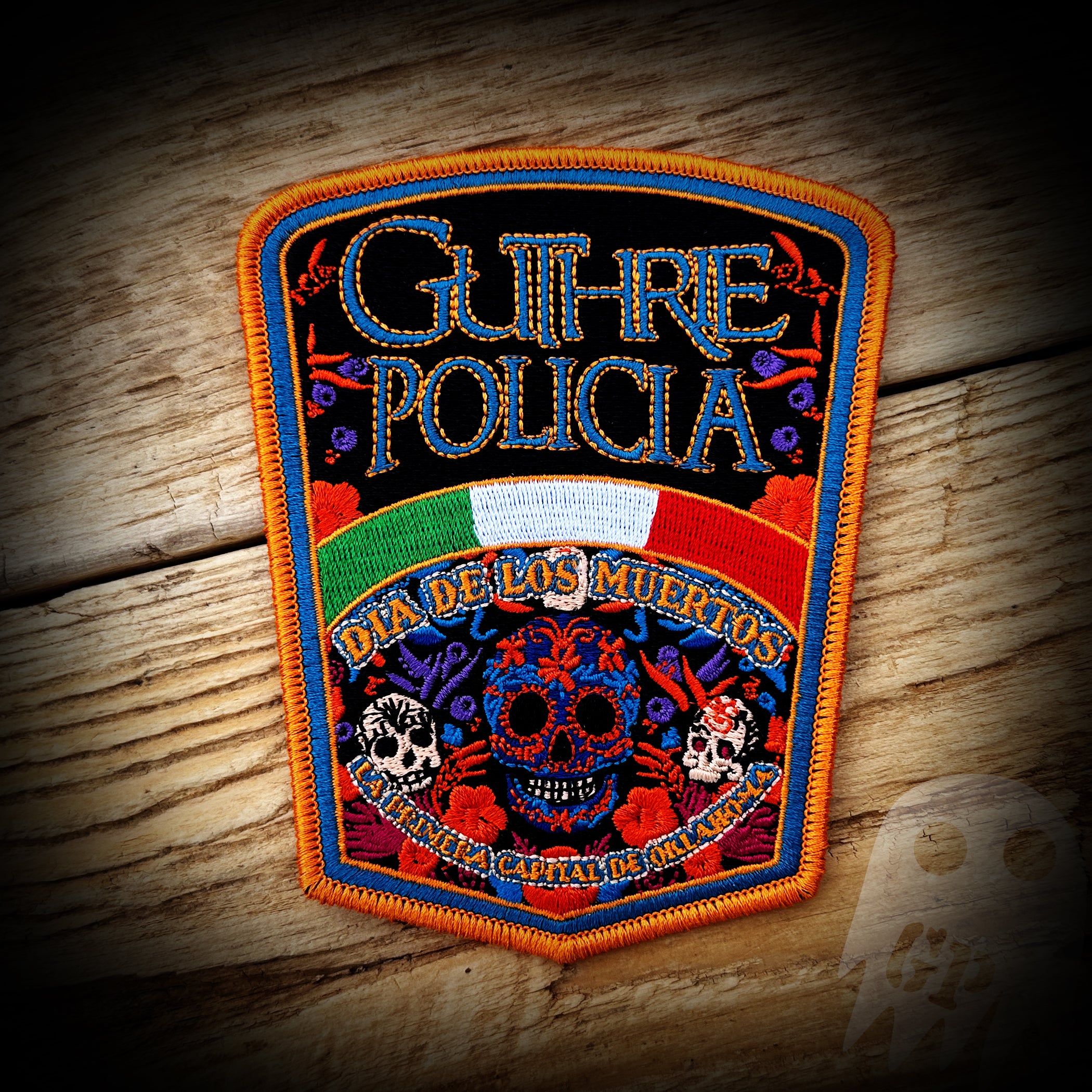 Dia De Los Muertos - Guthrie, OK PD Day of the Dead Patch