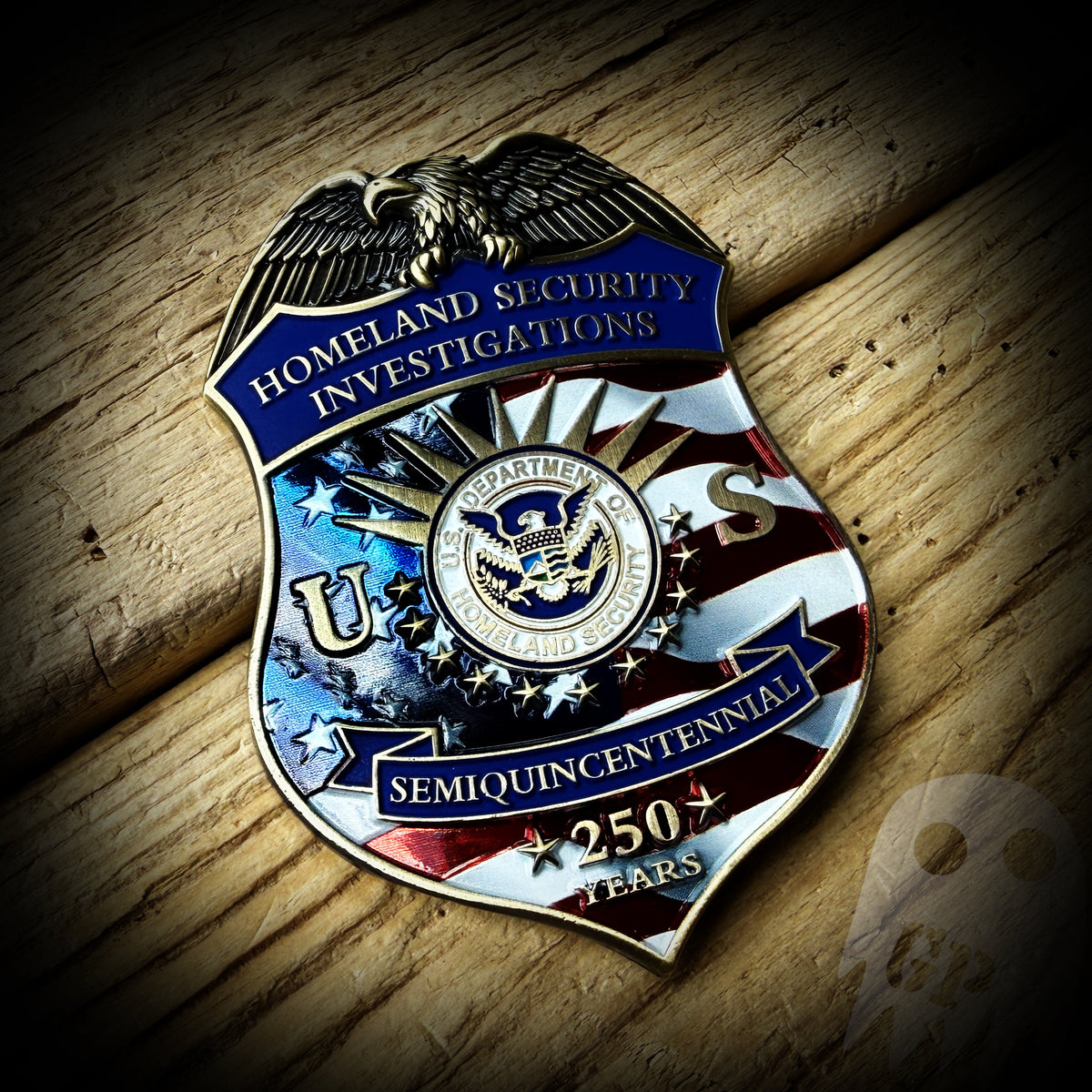 Dhs Patch HSI 250th America - US DHS HSI 250th Anniversary of America Badge ...