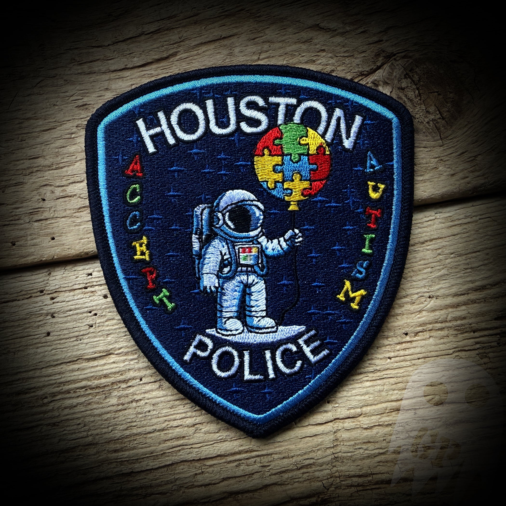 Astronaught Balloon PATCH Autism 2026 - Houston, TX PD 2026 Autism Fundraiser Patch